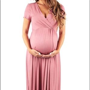 Maternity dress, dusty pink, size small